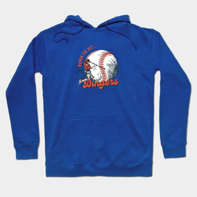 Born to Hit Dingers - Baseball Design Hoodie by Labidabop